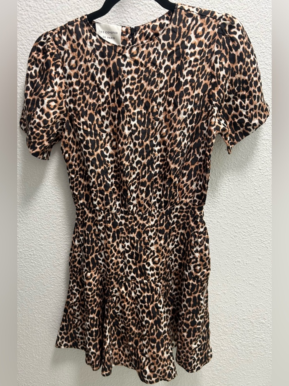 Les Coyotes de Paris Leopard Print Mini Dress - Brown